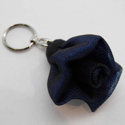 Porte-clés Fleur - Petit - Bleu marine