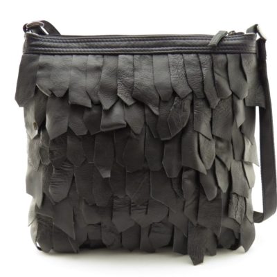 String – Eco-friendly Leather Bag - Black