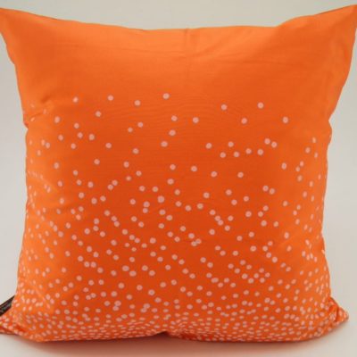 Happy Dots – Ethical Cushion Cover - Orange - 45x45cm
