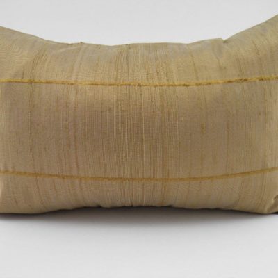 Slited Raw Silk Cushion Cover - Mushroom - 45x27cm