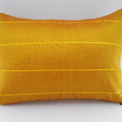 Slited Raw Silk Cushion Cover - Sunflower - 70x50cm