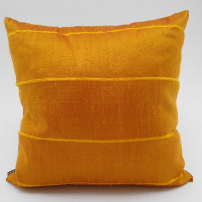 Slited Raw Silk Cushion Cover - Sunflower - 42x42cm