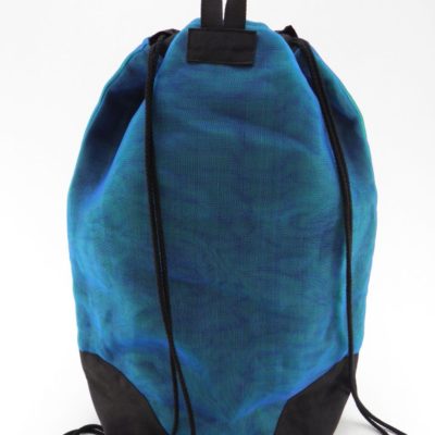 Floating - ethical backpack - Oil blue - verso