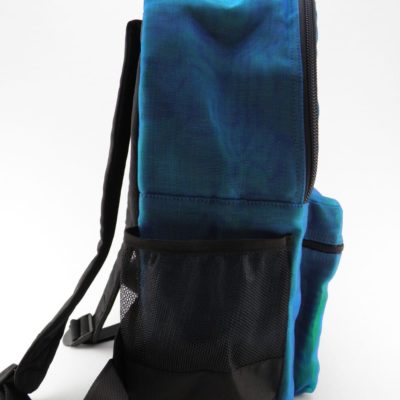 PERL - ethical backpack - Oil blue - side