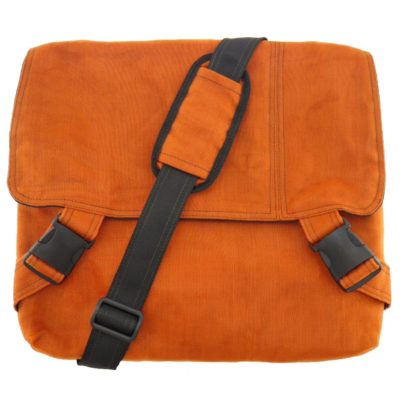 Shift - ethical messenger bag - Orange - strap