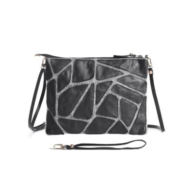 Tile - Eco-friendly Leather Bag - Charcoal