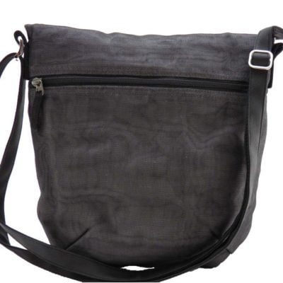 Scratch-net – Eco-friendly Shoulder bag - Small - Charcoal - verso
