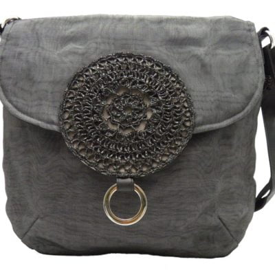 Scratch-net – Eco-friendly Shoulder bag - Large - Charcoal