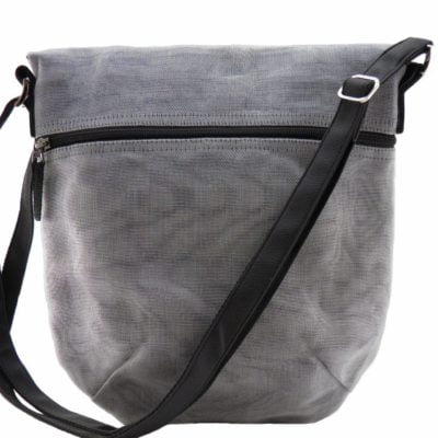 Scratch-net – Eco-friendly Shoulder bag - Small - Gray - verso