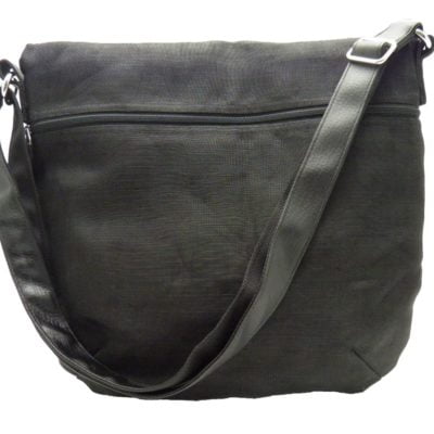 Scratch-net – Eco-friendly Shoulder bag - Large - Black - verso