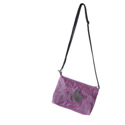 Shiny - Ethical Crossbody bag - Lilac - Star