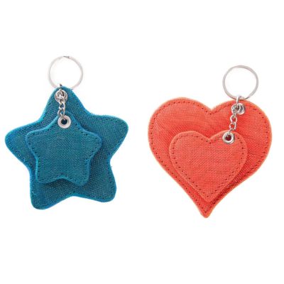 TIP - Ethical Key ring Star or Heart