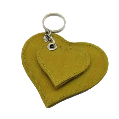 TIP - Ethical Key ring Heart - Yellow