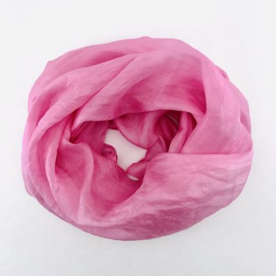 Collection Pierres Précieuses - foulard soie équitable - Agate rose